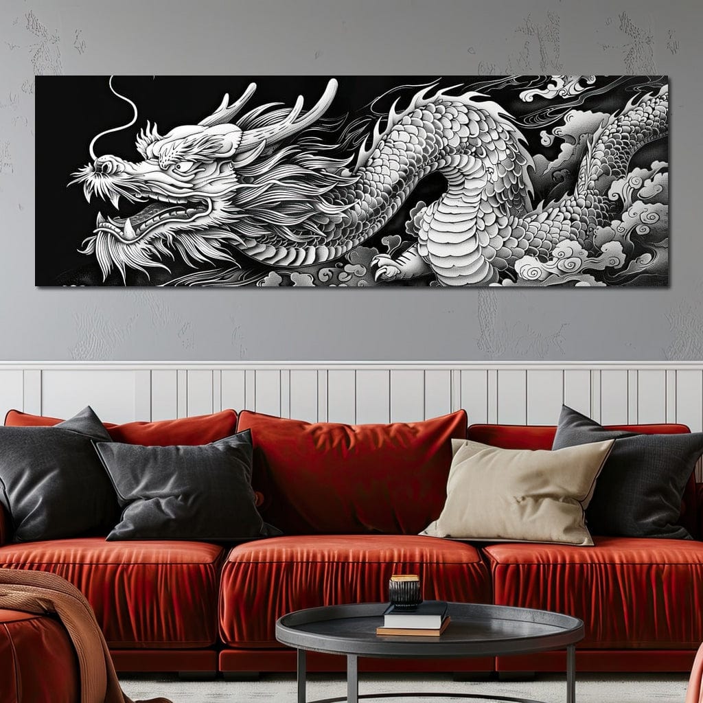 Eternal Dragon's Flight Canvas Wall Art