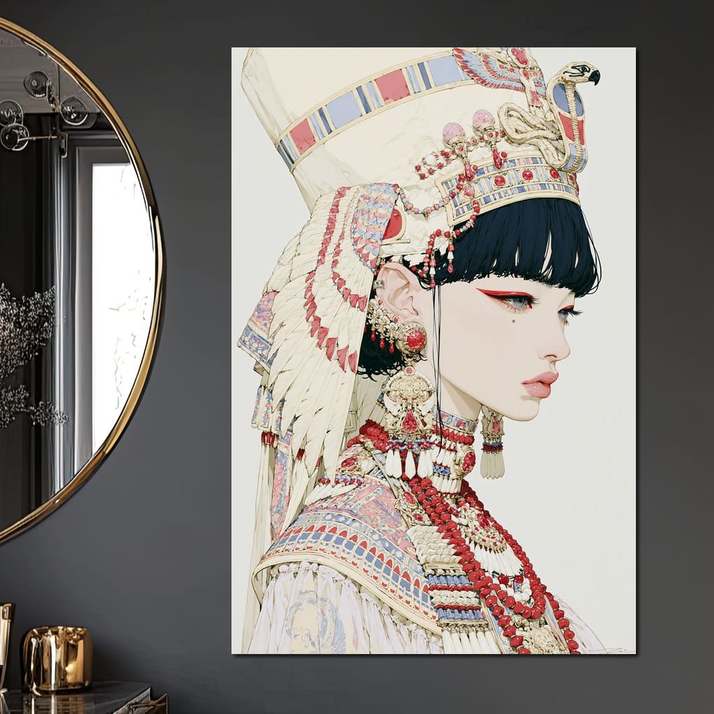 Ancient Egyptian Bride Canvas Wall Art