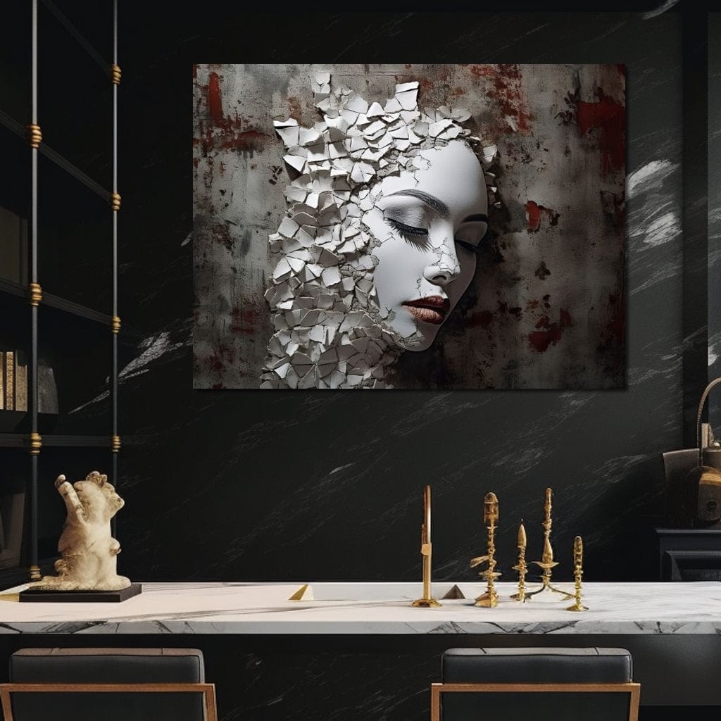 Shattered Mirage Canvas Wall Art