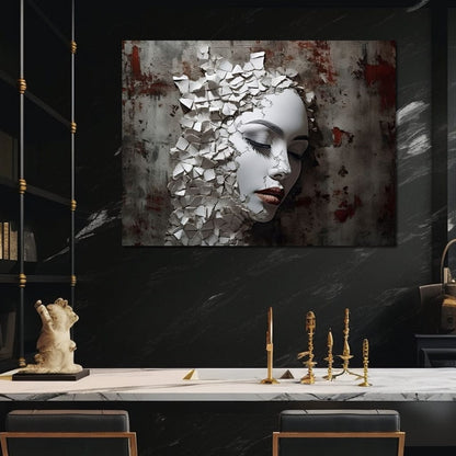 Shattered Mirage Canvas Wall Art