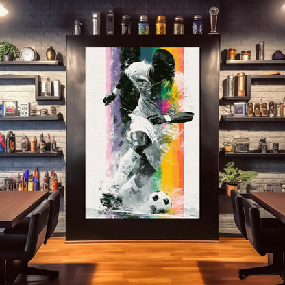 Victory Through The Vibrant Pitch Canvas Wall Art