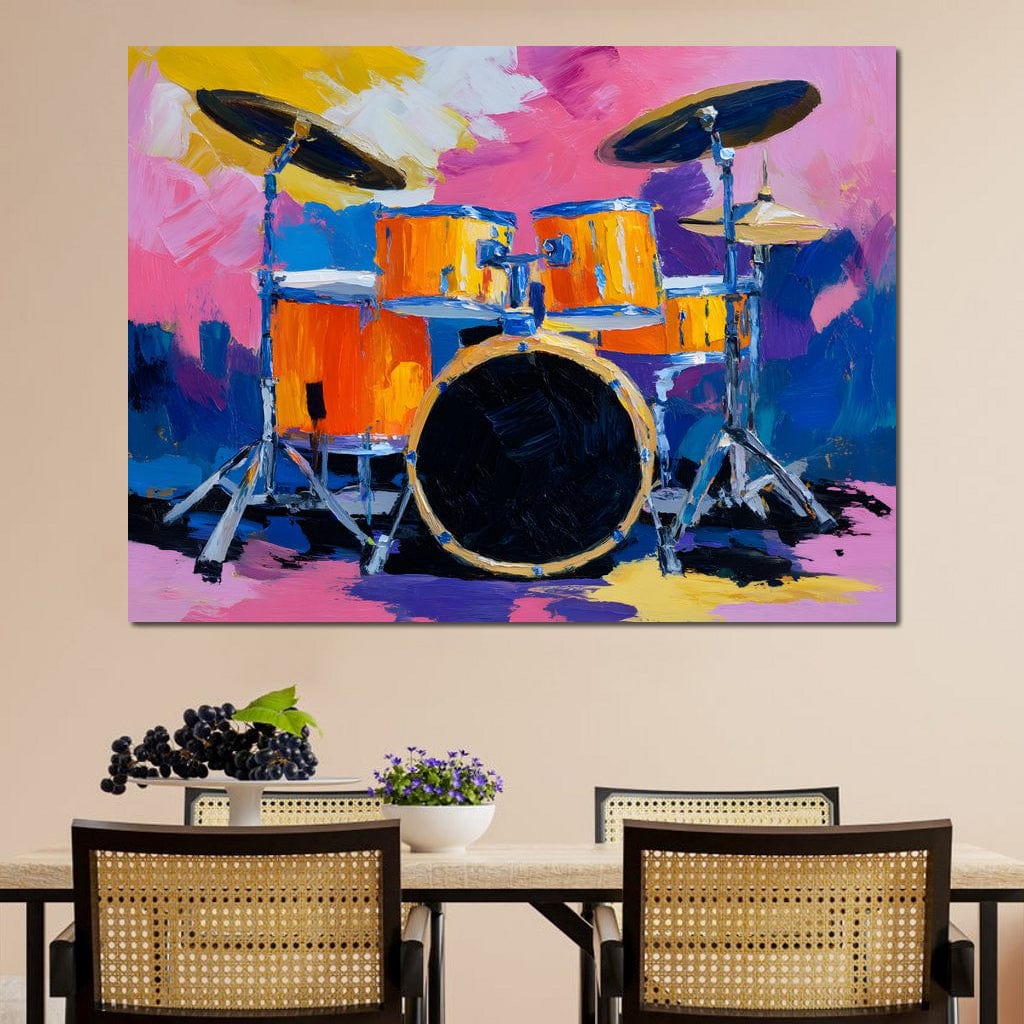 Rhythm of Vibrant Beats Canvas Wall Art