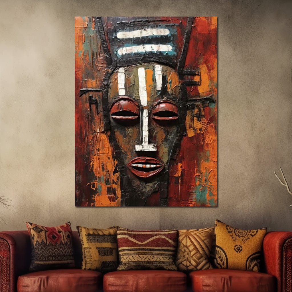Tribal Mask 02 Canvas Wall Art
