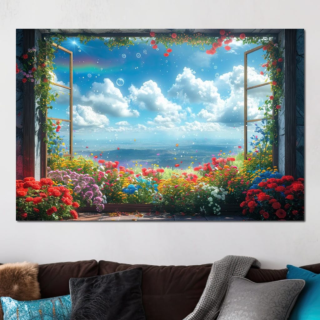Blossom Breeze Panorama Canvas Wall Art