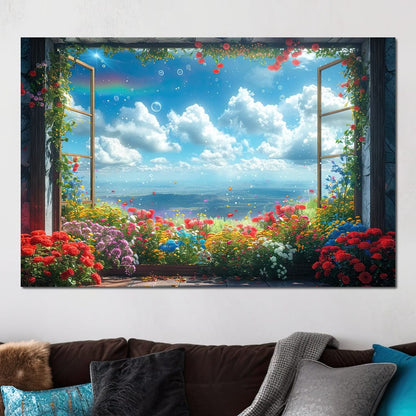 Blossom Breeze Panorama Canvas Wall Art