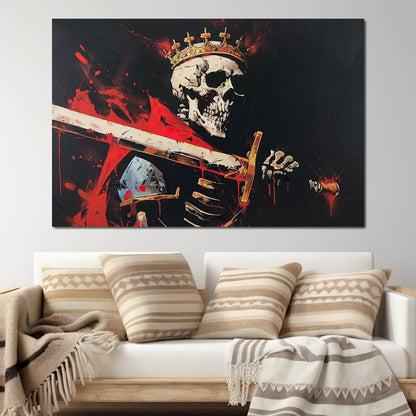 Majestic Shadows of Royal Descent Canvas Wall Art