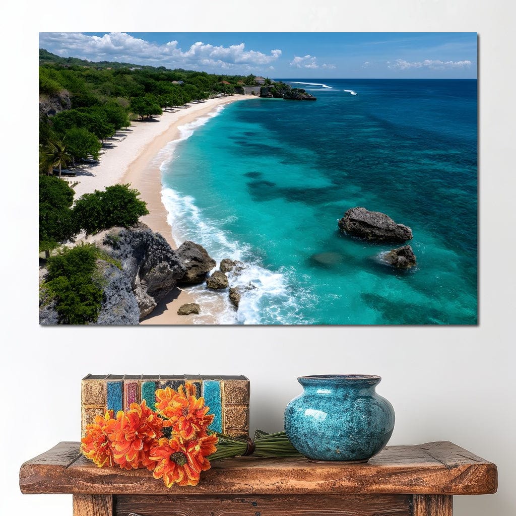 Ocean's Embrace Tranquility Canvas Wall Art