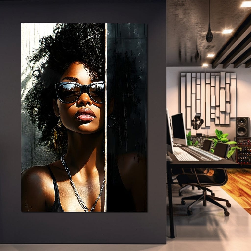 Sunlit Shadows Essence Canvas Wall Art
