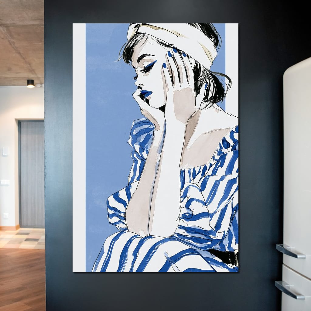 Clear Blue Sky Vacation Reverie Canvas Wall Art