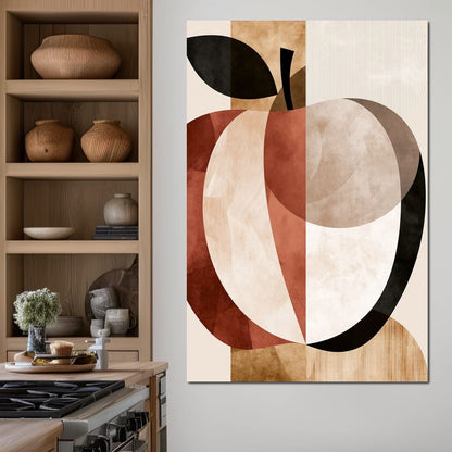 Geometric Study of Harvest Fruit Canvas Wall Art