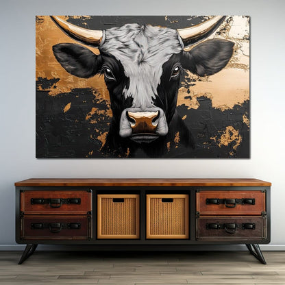 Golden Majesty of the Plains Canvas Wall Art