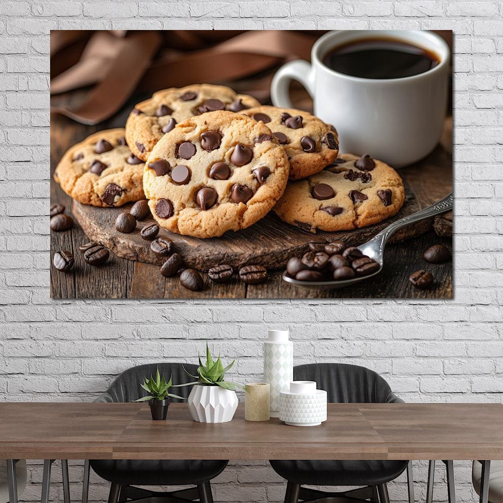 Cookies and Coffee Delight Canvas Wall Art