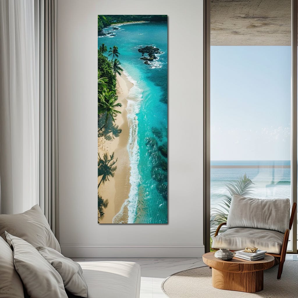Tropical Serenity Beach Canvas Wall Art