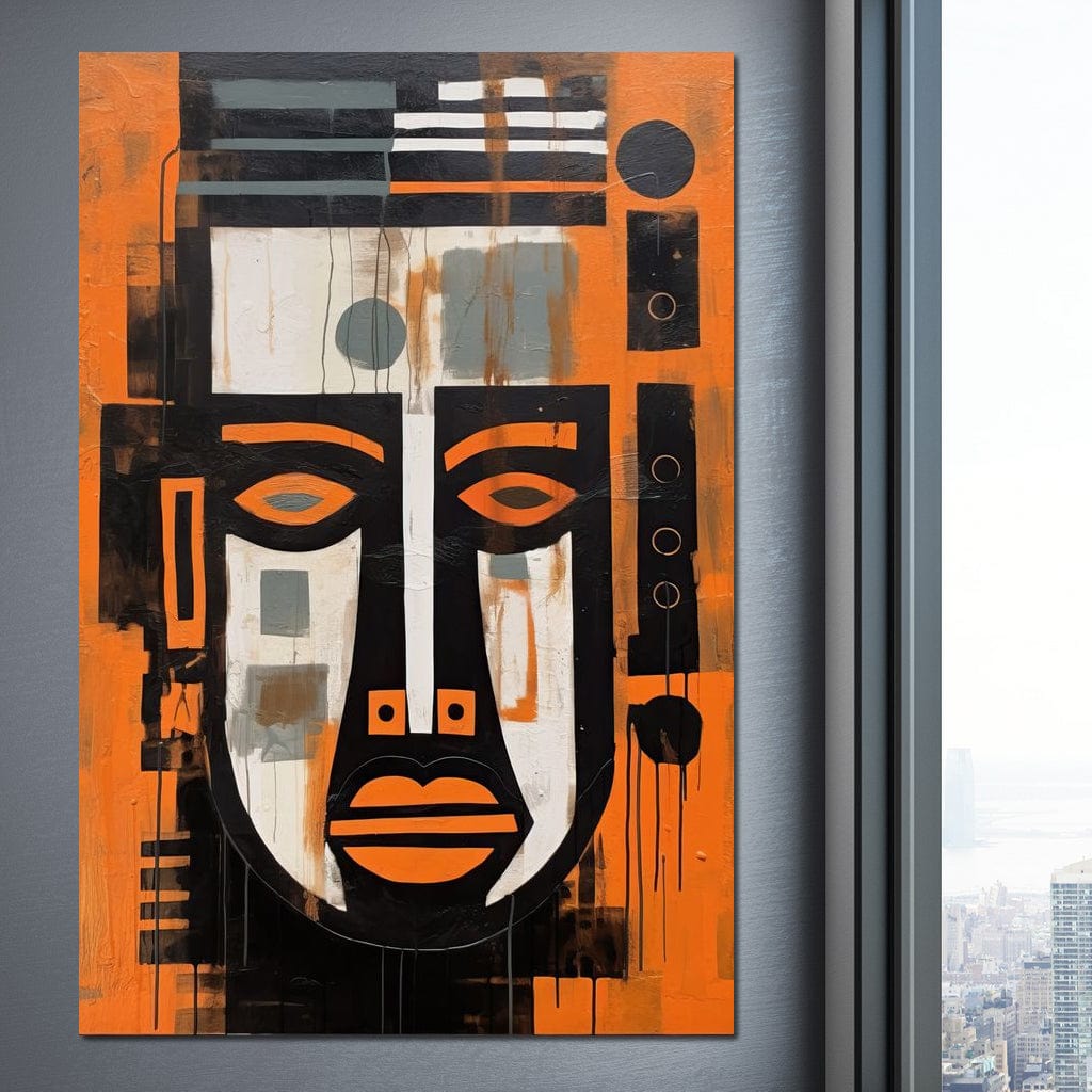 Tribal Mask Canvas Wall Art