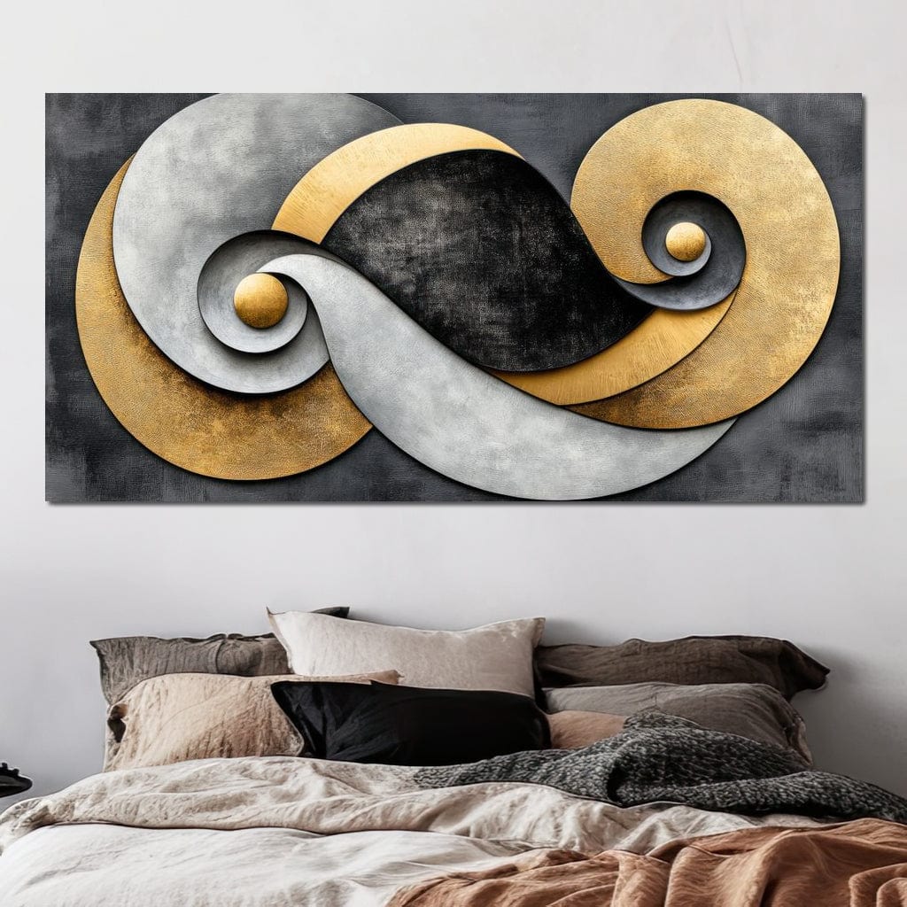 Interwoven Elements Canvas Wall Art
