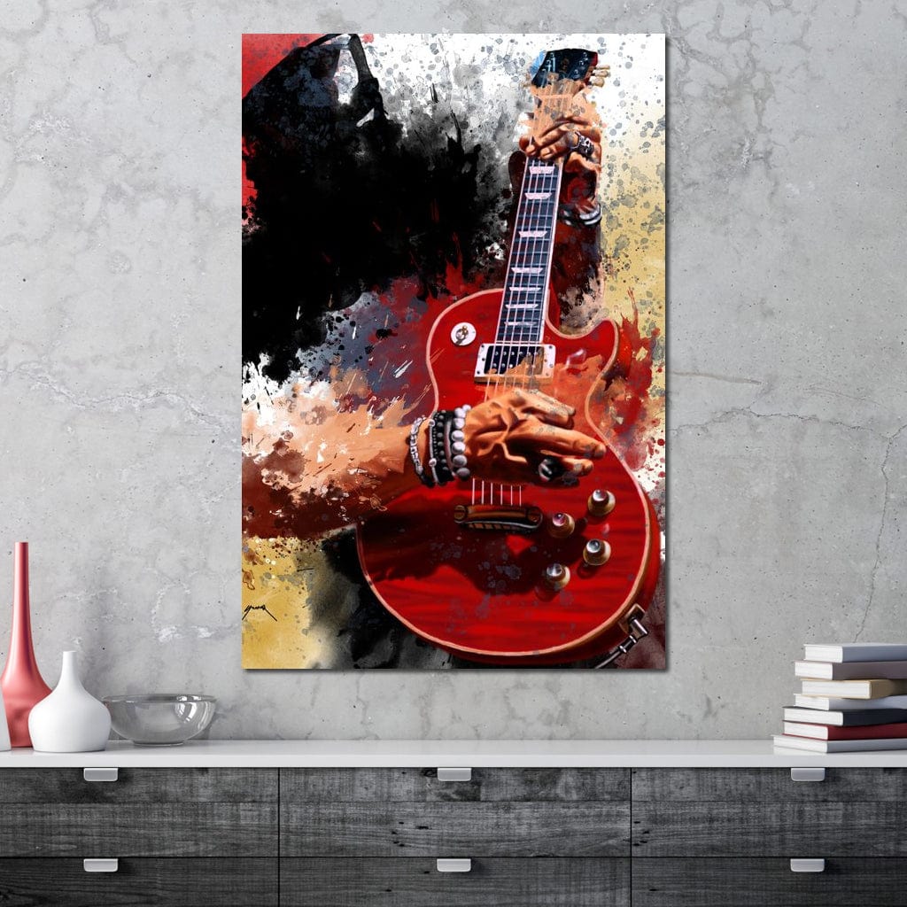 Slasher Electric Guitar Canvas Wall Art