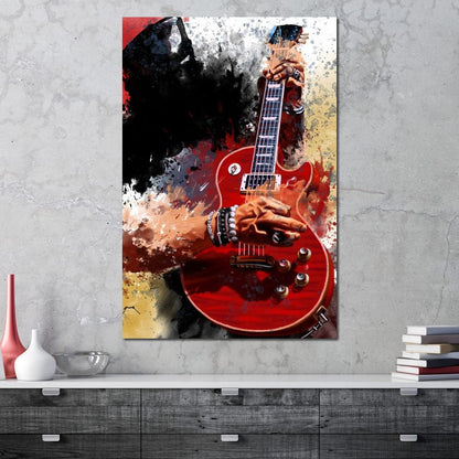 Slasher Electric Guitar Canvas Wall Art