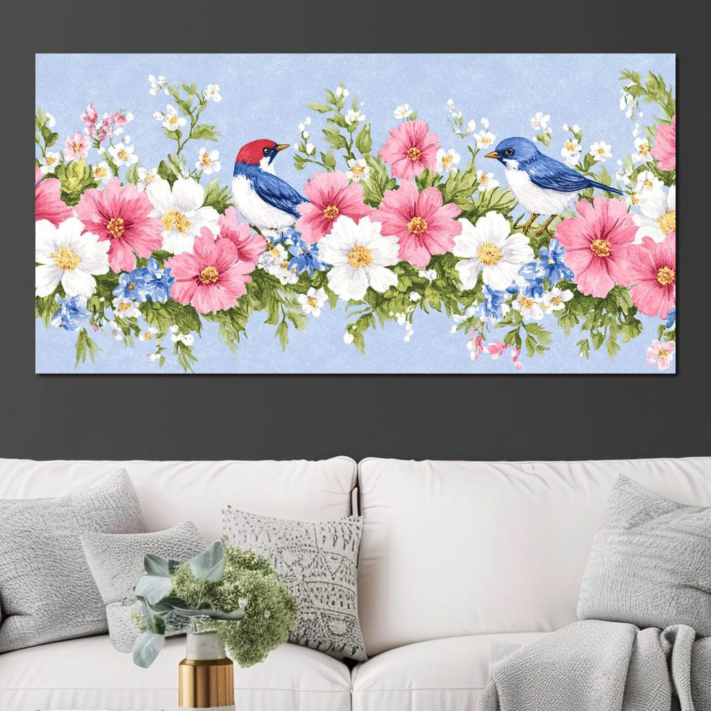 Delicate Harmony of Blossoms Canvas Wall Art