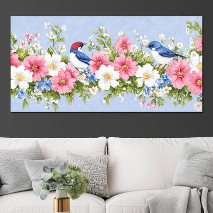Delicate Harmony of Blossoms Canvas Wall Art