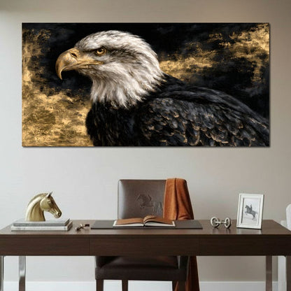 Sovereign Spirit Of The Golden Skies Canvas Wall Art