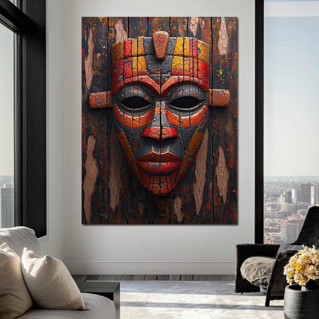 Ancient Tribal Resilience Canvas Wall Art