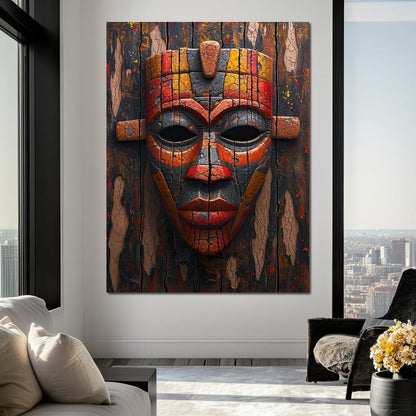 Ancient Tribal Resilience Canvas Wall Art