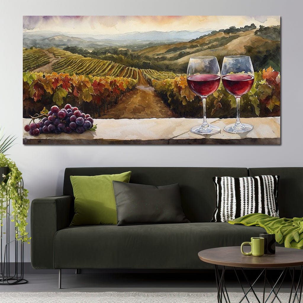 Vineyard Serenity Canvas Wall Art