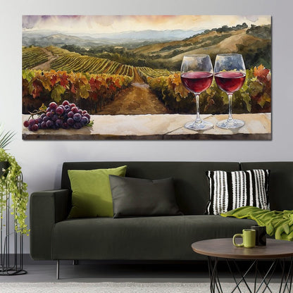 Vineyard Serenity Canvas Wall Art