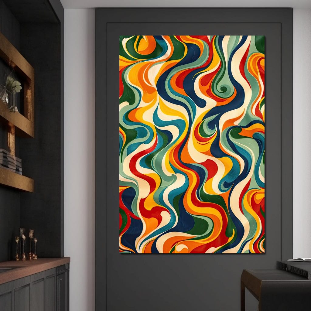 Vibrant Harmony Flow Canvas Wall Art