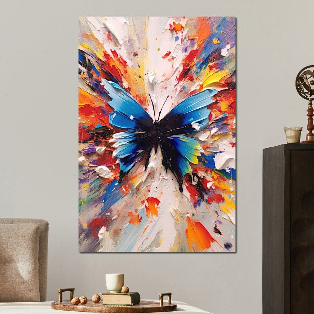 Chromatic Butterfly Euphoria Canvas Wall Art