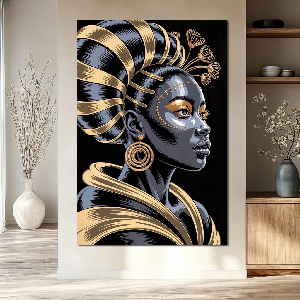 The Gilded Goddess Canvas Wall Art