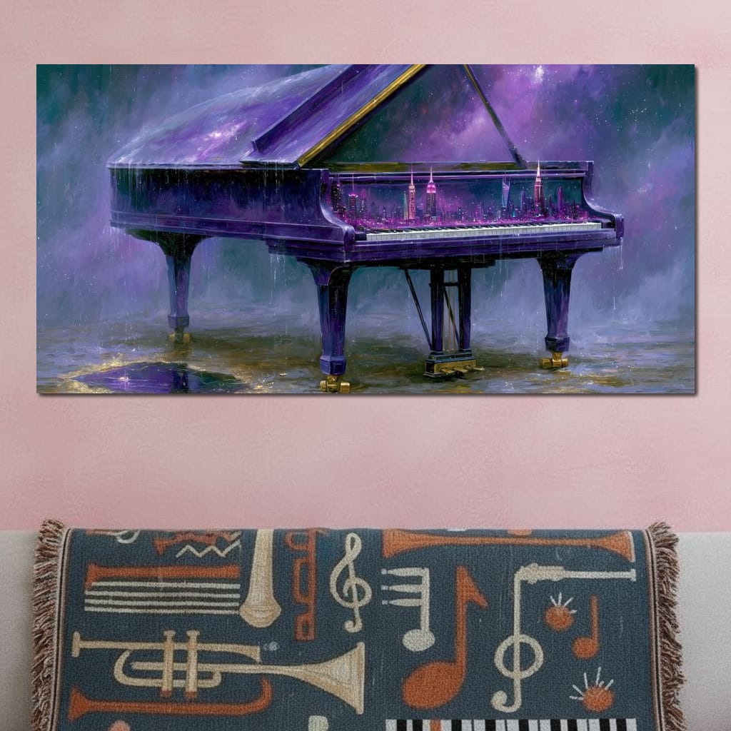 Midnight Sonata For A Glass Galaxy Canvas Wall Art
