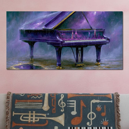 Midnight Sonata For A Glass Galaxy Canvas Wall Art