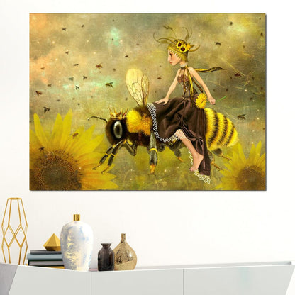 Queen Bee Canvas Wall Art