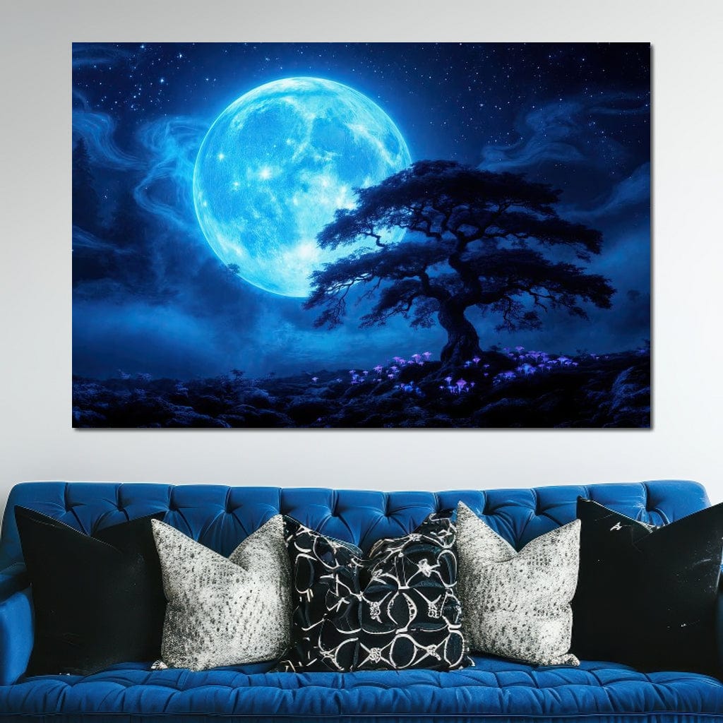 Nocturne in Indigo Canvas Wall Art