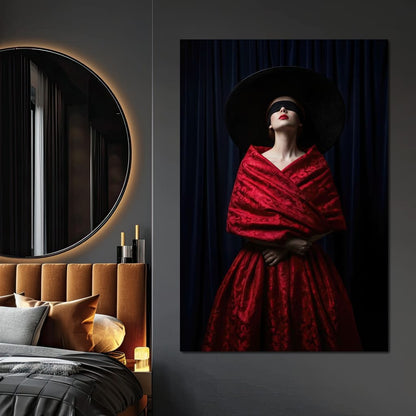 The Veiled Desire Canvas Wall Art