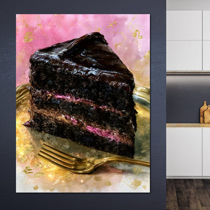 Decadent Slice Of Midnight Canvas Wall Art