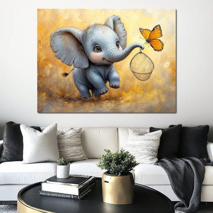 Innocence on a Golden Breeze Canvas Wall Art