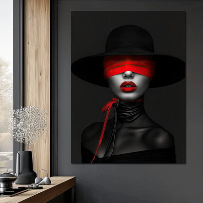 Scarlet Obscura Canvas Wall Art