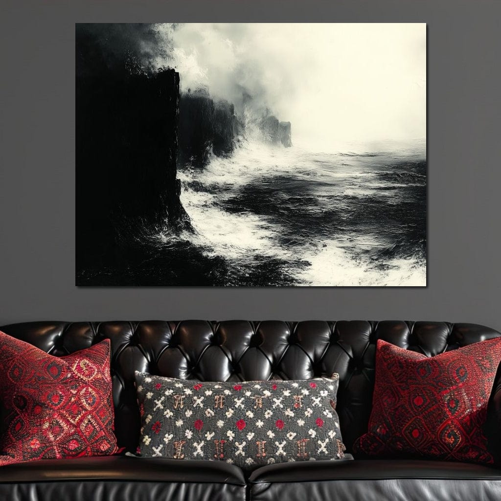 Black Shores Canvas Wall Art