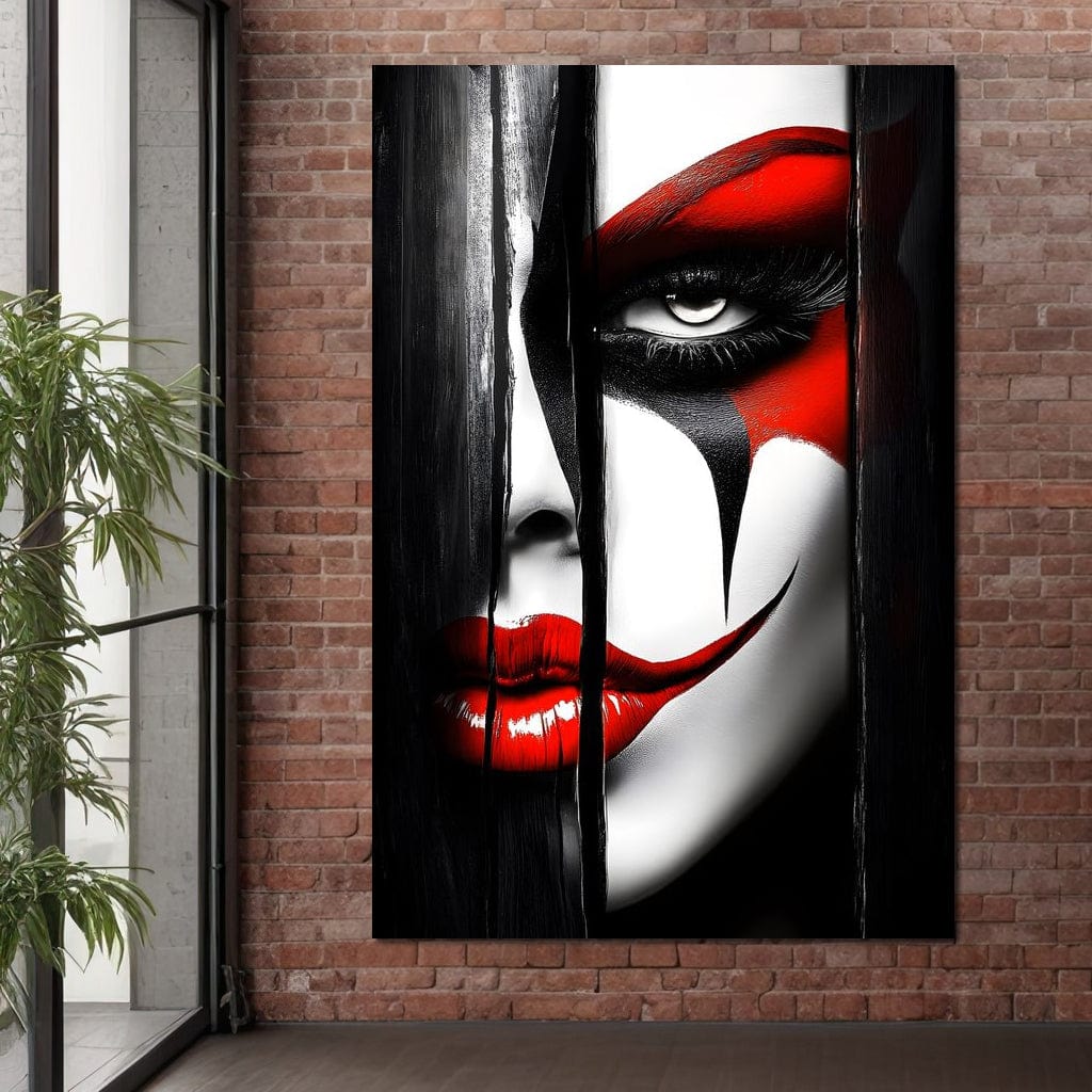 Monochrome Joker Reverie Canvas Wall Art