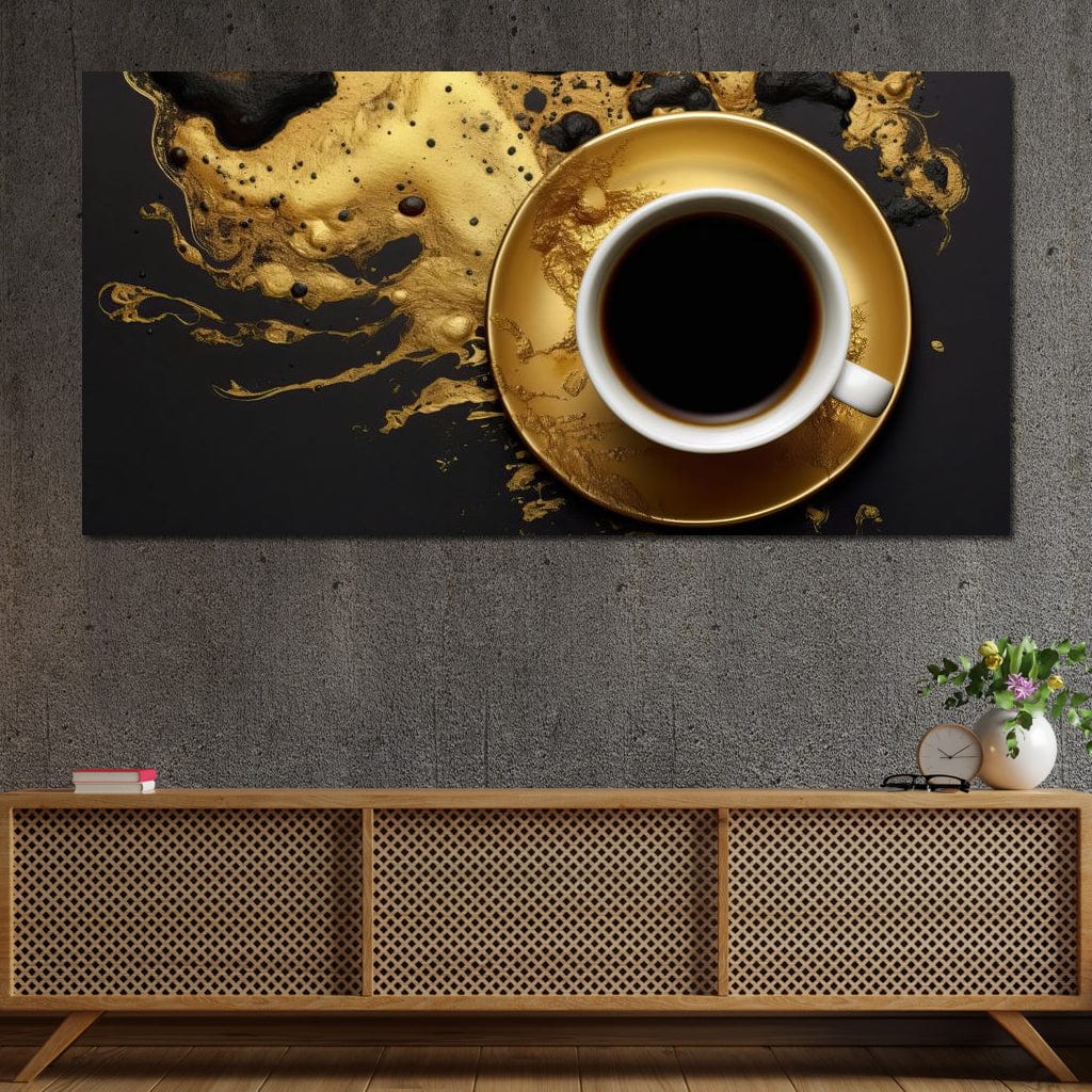 Majestic Coffee Cup Canvas Wall Art