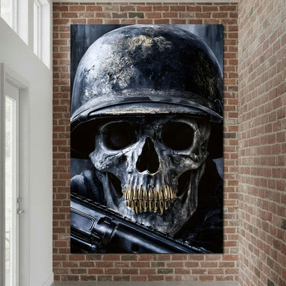 Final Soldier Resting Place Canvas Wall Art