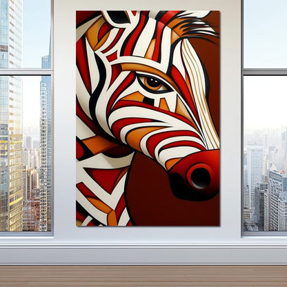 Stripes of the Savanna Melody Canvas Wall Art