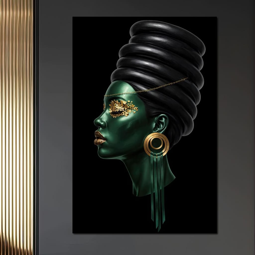 Emerald Empress Canvas Wall Art