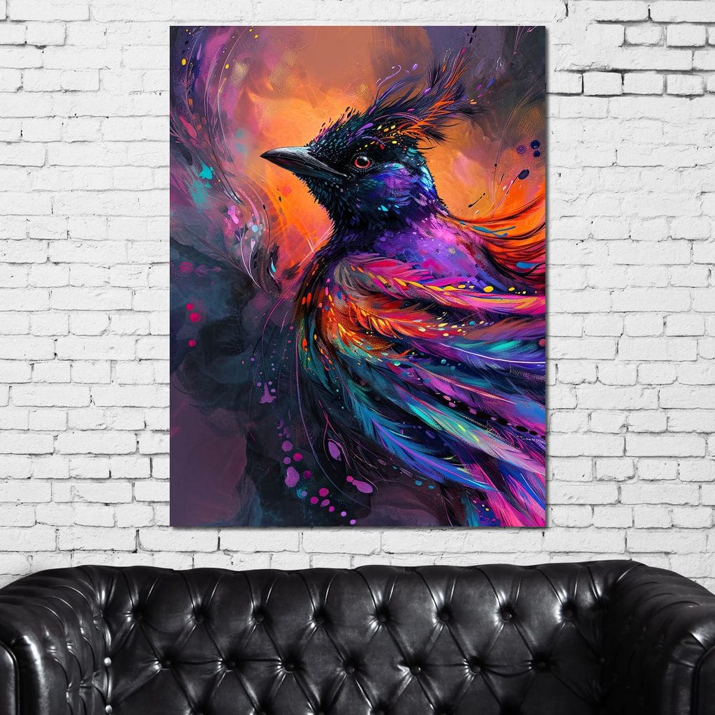 Vibrant Feathered Dreams Canvas Wall Art