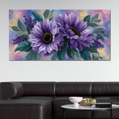 Lavender Blooms Radiance Canvas Wall Art