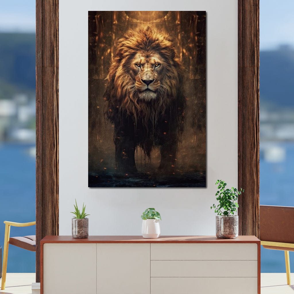 Lion of the Lord's Throne Canvas Wall Art