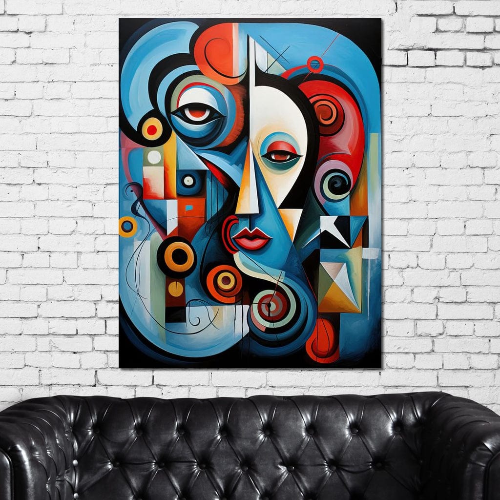 Carnival of Cubism Canvas Wall Art