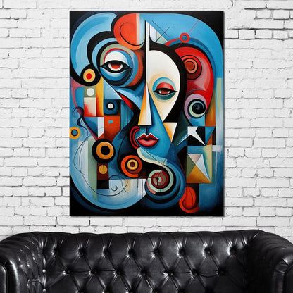 Carnival of Cubism Canvas Wall Art